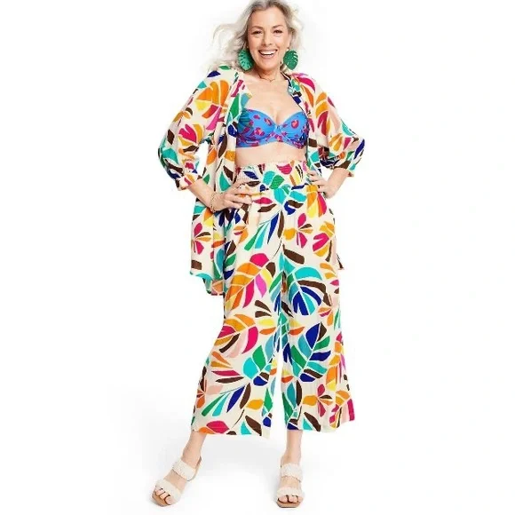 NWT! Women's Botanical Cover Up Pants - Tabitha Brown for Target - Picture 3 of 7